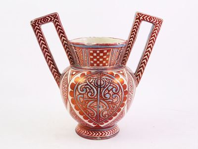 Piccolo Vaso in Ceramica a Lustro Cantagalli
