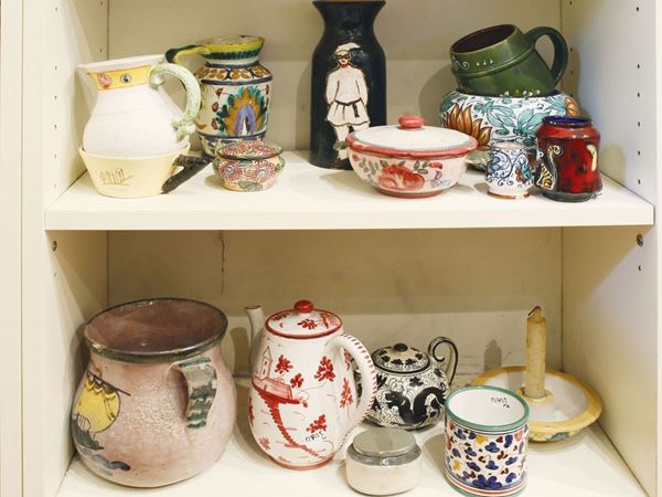 A ceramic miscellaneous items lot  (Italia, XX secolo)  - Auction The Collector's House - Villa of the Azaleas in Florence - II - II - Maison Bibelot - Casa d'Aste Firenze - Milano