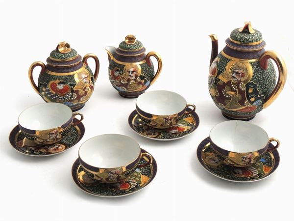 A porcelain tea service