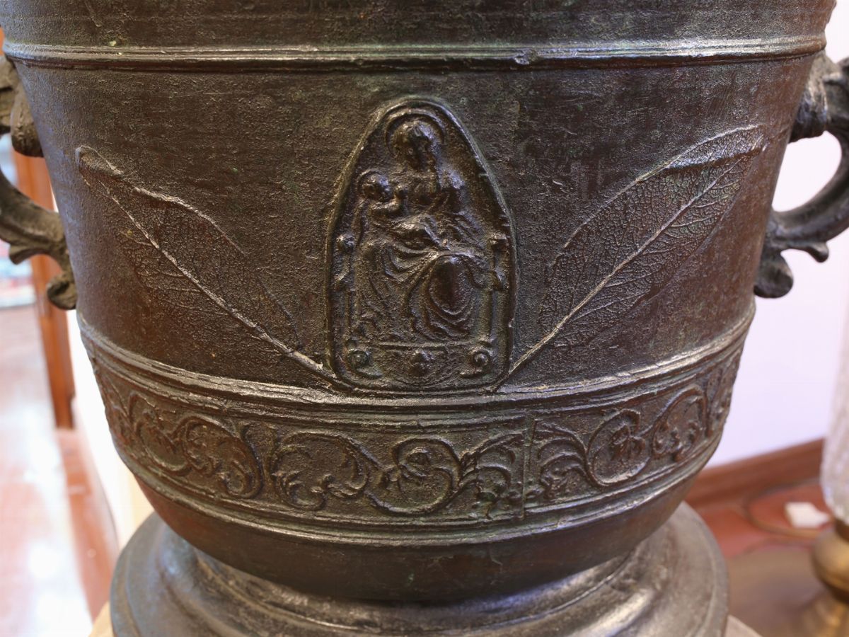 Anton Fran Ferini Alessandro Pieroni - Grande Mortaio in Bronzo, 1723