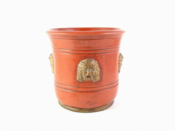 A Zaccagnini glazed terracotta vase