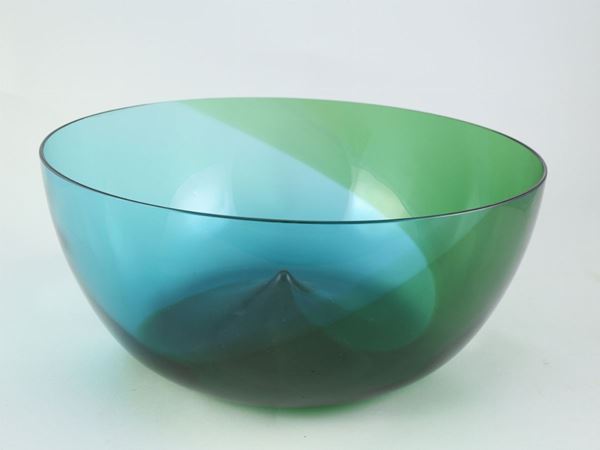 A Tapio Wirkkala blown glass bowl 'Coreani' series