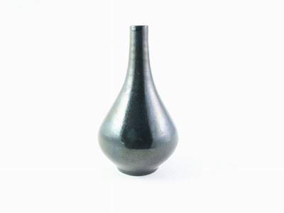 Vaso a Bulbo in Ceramica a Lustro Attibuito a Galileo Chini