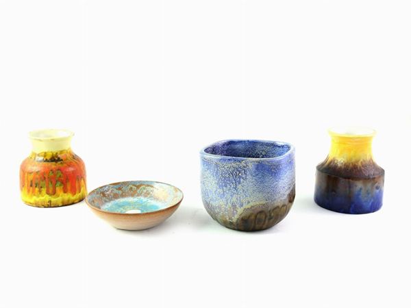 Marcello Fantoni - Four ceramic items, Seventies