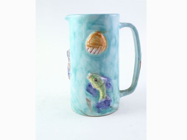 A Vietri ceramic pitcher