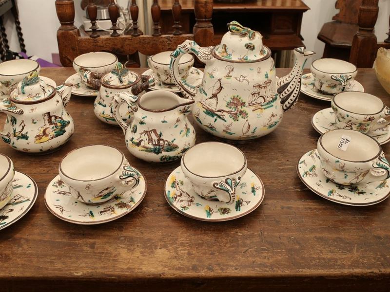 Servito da Caffè in Maiolica