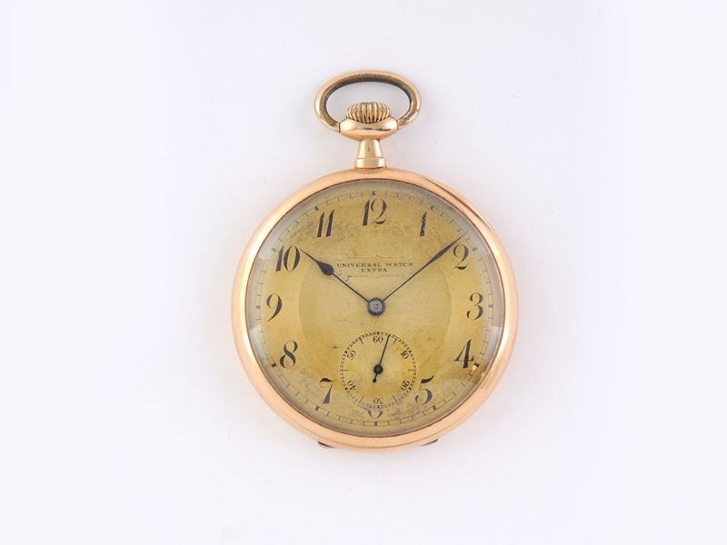 Orologio da Tasca Universal Watch Extra in Oro Giallo