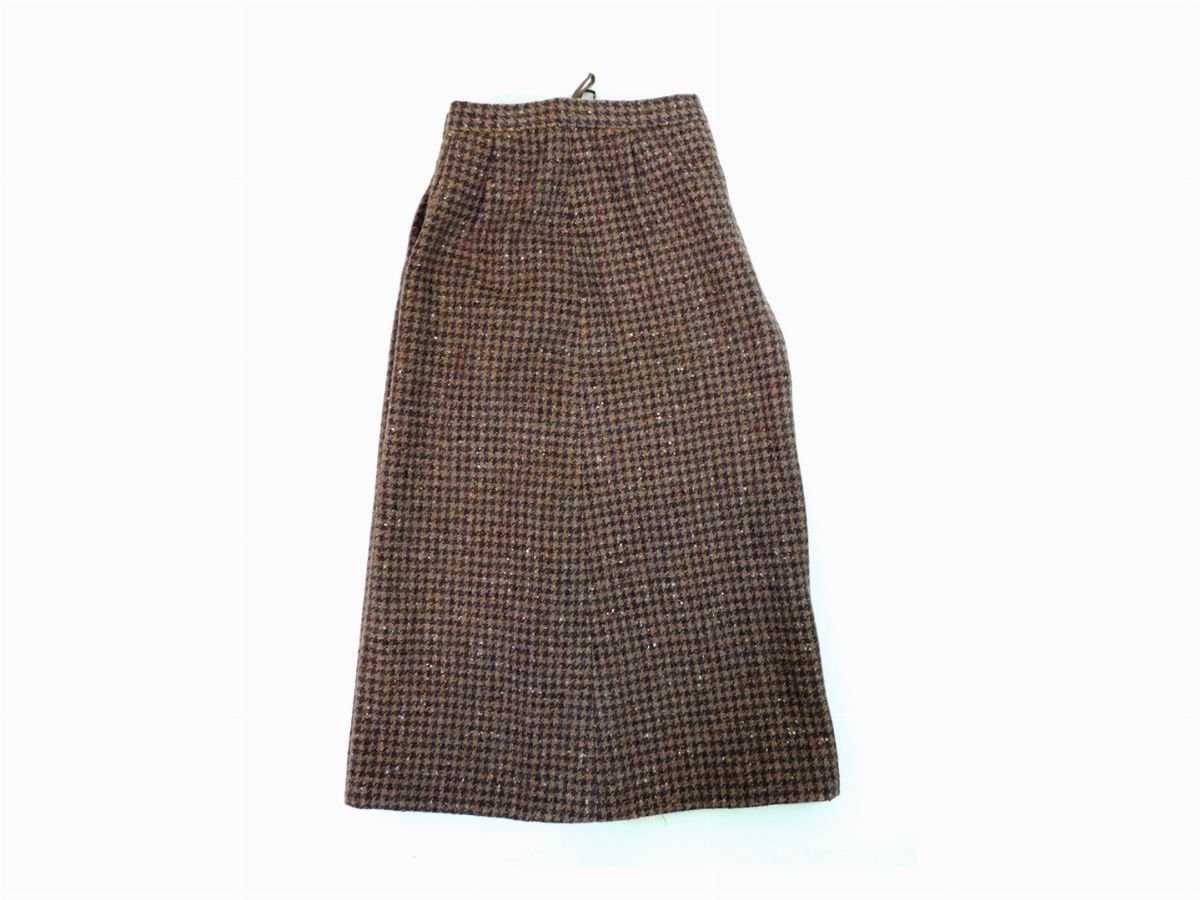 Completo in Lana Marrone Pied De Poule, Christian Dior