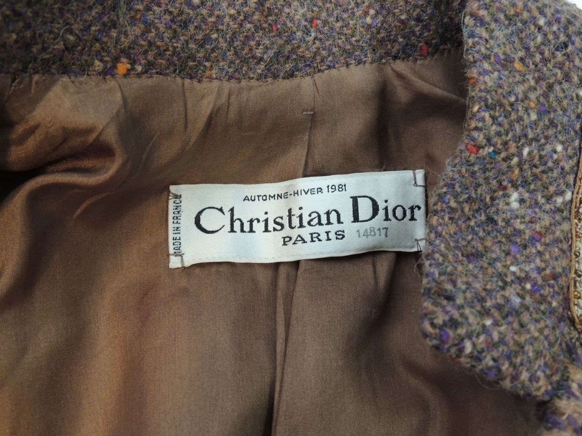 Completo in Lana Marrone Pied De Poule, Christian Dior