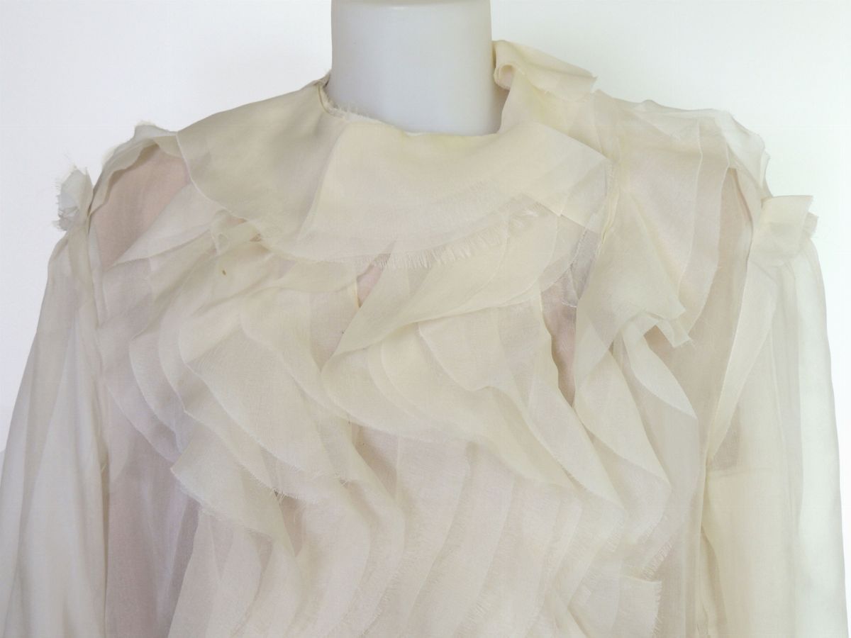 Blusa in Seta Avorio, Lanvin
