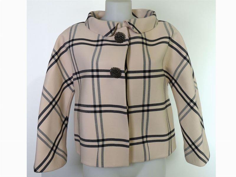 Giacchino in Lana Beige, Balenciaga