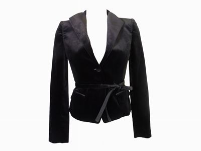 Giacca in Velluto Nero, Savatore Ferragamo