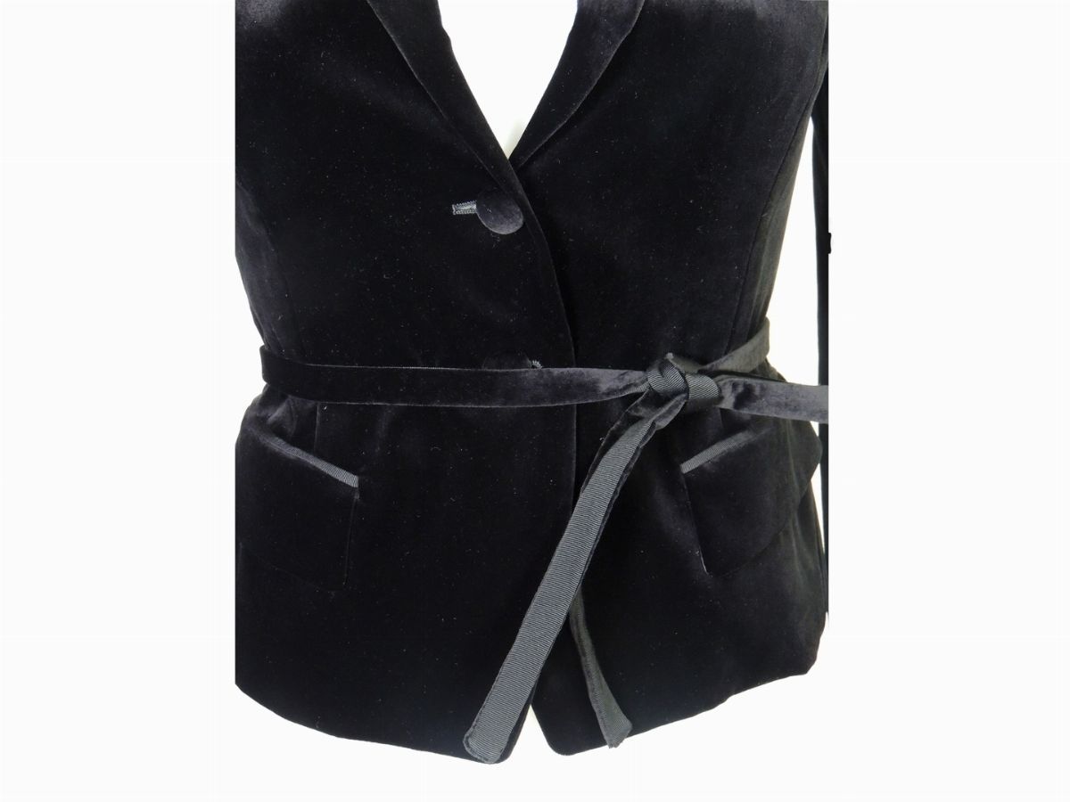 Giacca in Velluto Nero, Savatore Ferragamo