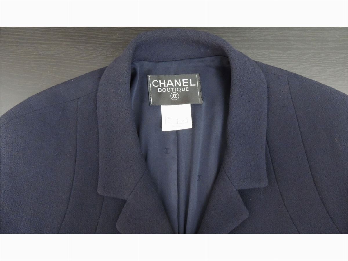 Giacca in Lana Blu, Chanel Boutique