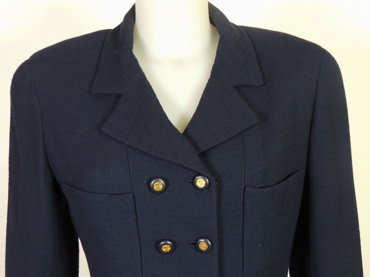 Giacca in Lana Blu, Chanel Boutique