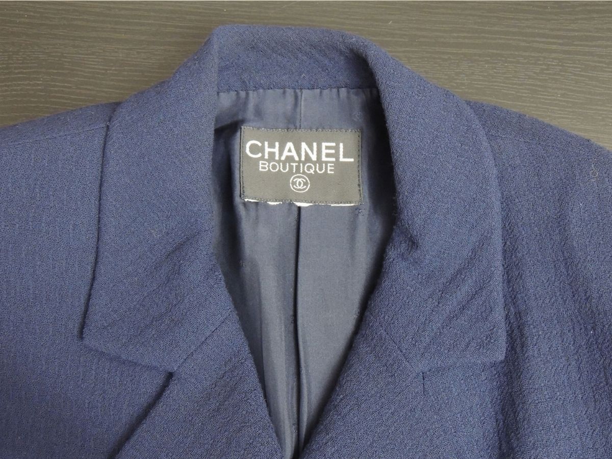 Giacca in Lana Blu, Chanel Boutique