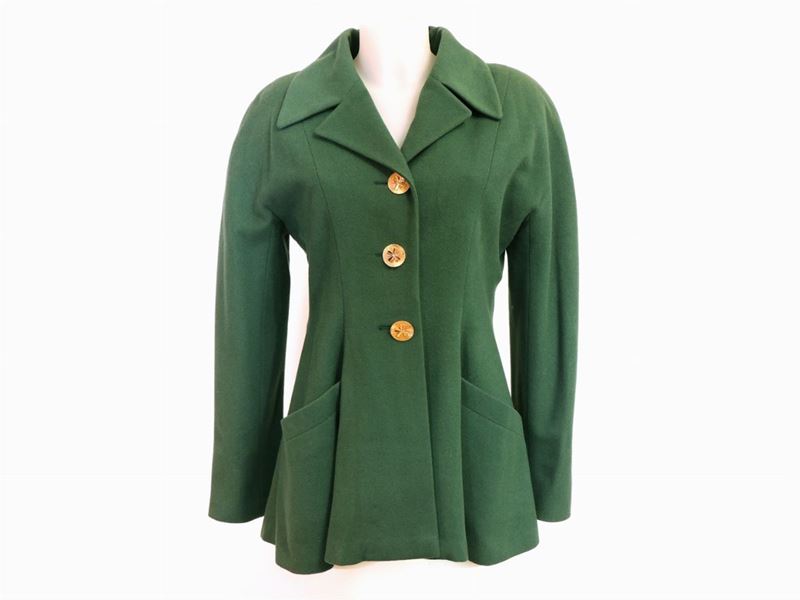 Giacca in Lana Verde, Chanel Boutique