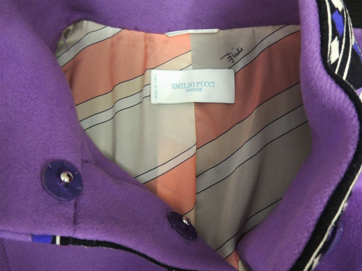 Cappottino in Lana e Cashmere Lilla, Emilio Pucci