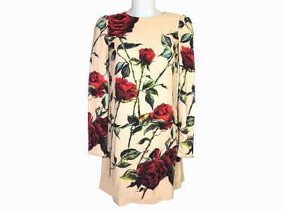 Abitino in Viscosa Beige, Dolce e Gabbana