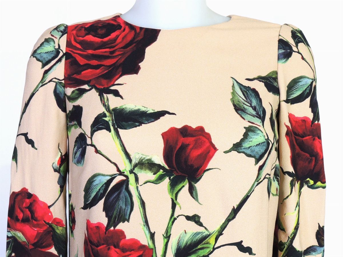 Abitino in Viscosa Beige, Dolce e Gabbana