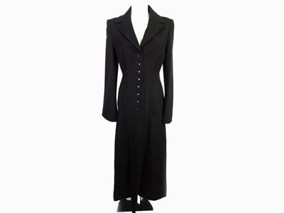 Lungo Cappotto in Viscosa Nera, Philosophy Alberta Ferretti