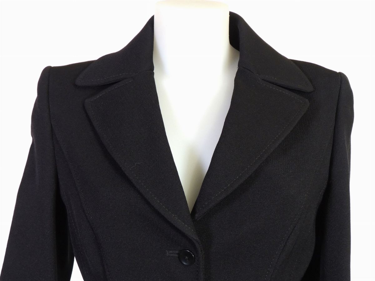 Lungo Cappotto in Viscosa Nera, Philosophy Alberta Ferretti