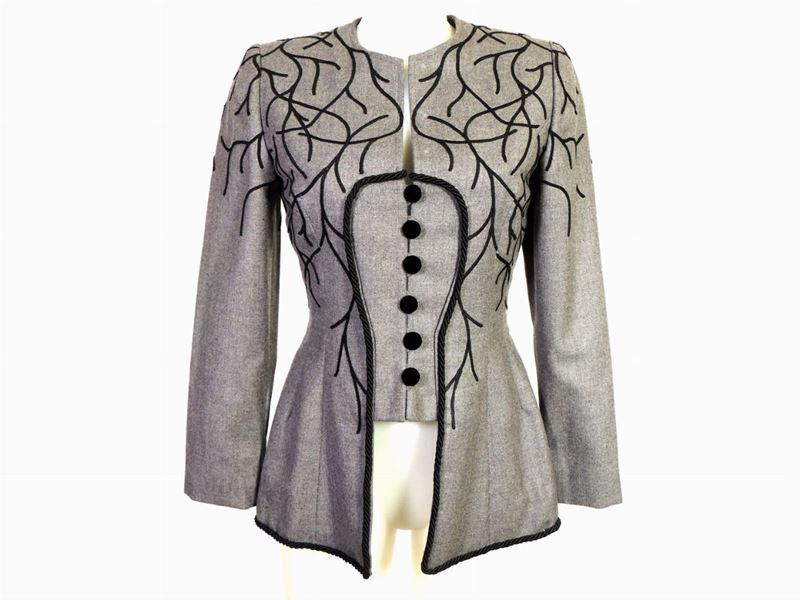 Giacca in Lana Grigia, Furstenberg Couture