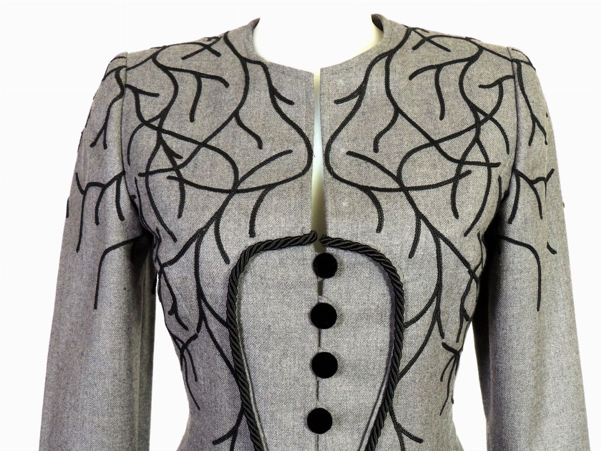 Giacca in Lana Grigia, Furstenberg Couture