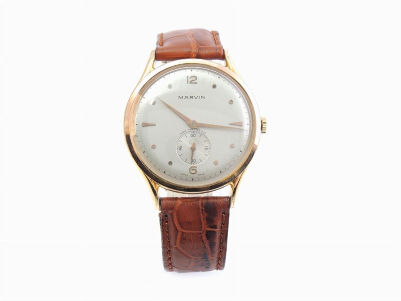 Orologio da Polso per Uomo Marvin in Acciaio Placcato Oro Rosa