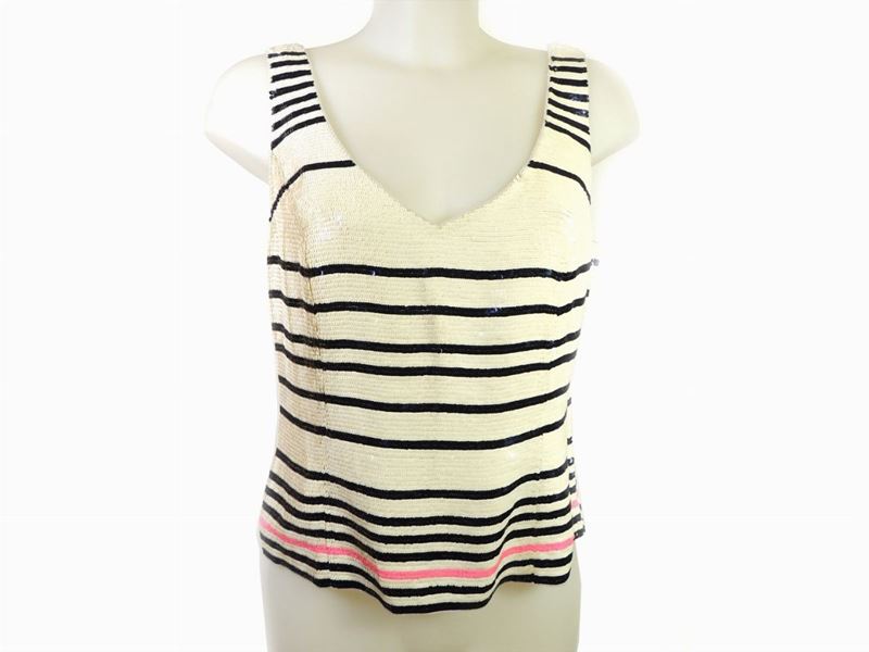 Due Top in Seta, Viscosa e Paillettes, Escada e Blacktie