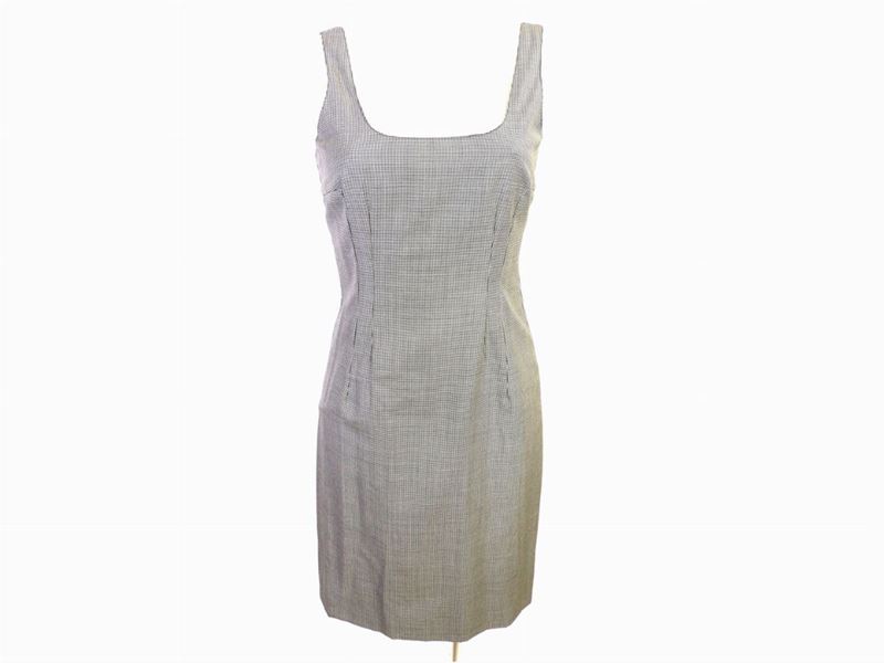 Abito in Lana Elasticcizzata Pied De Poule, Emporio Armani