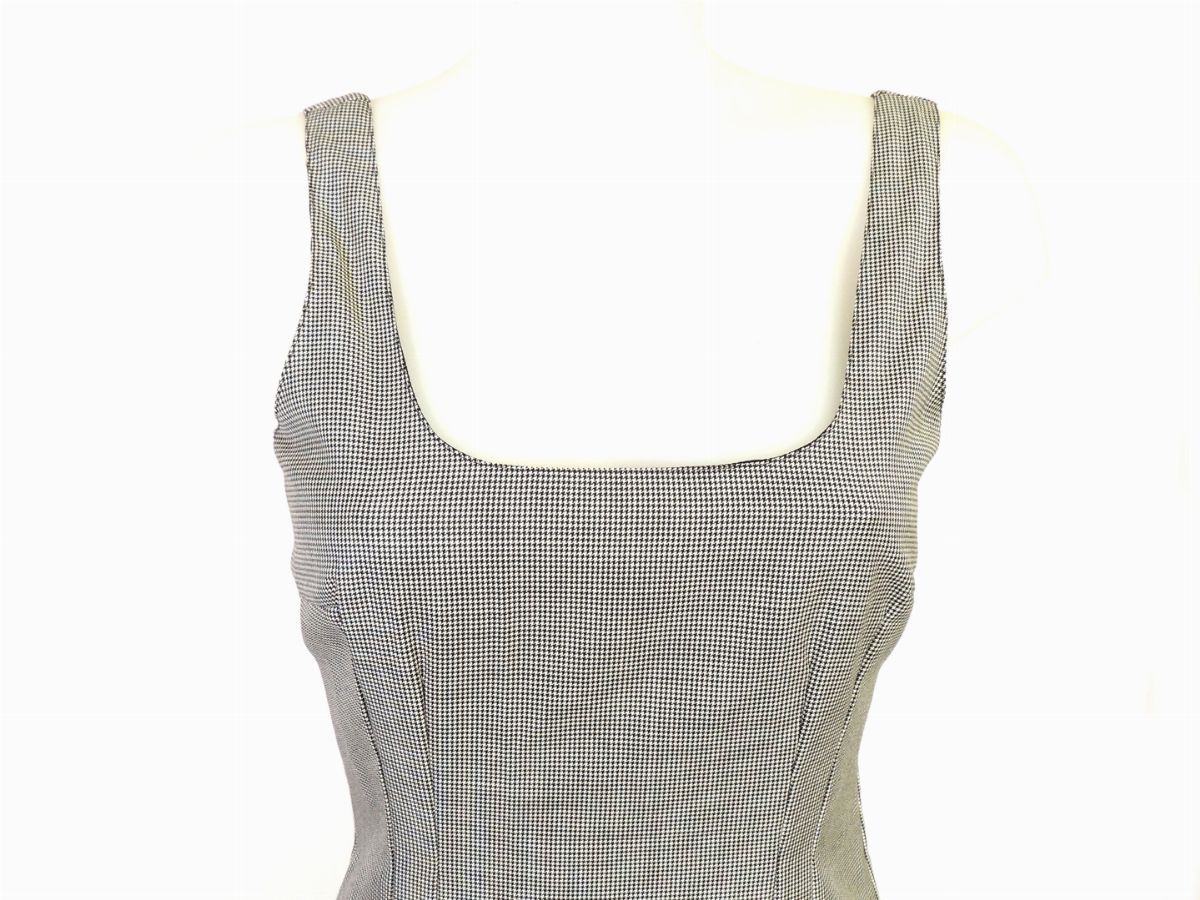 Abito in Lana Elasticcizzata Pied De Poule, Emporio Armani
