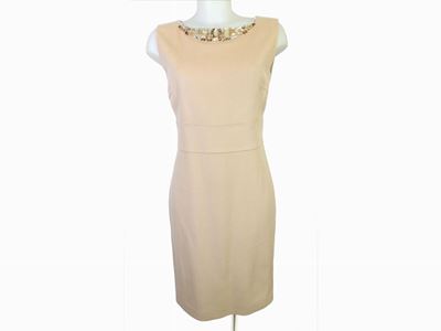 Abito in Lana e Angora Beige, Blumarine