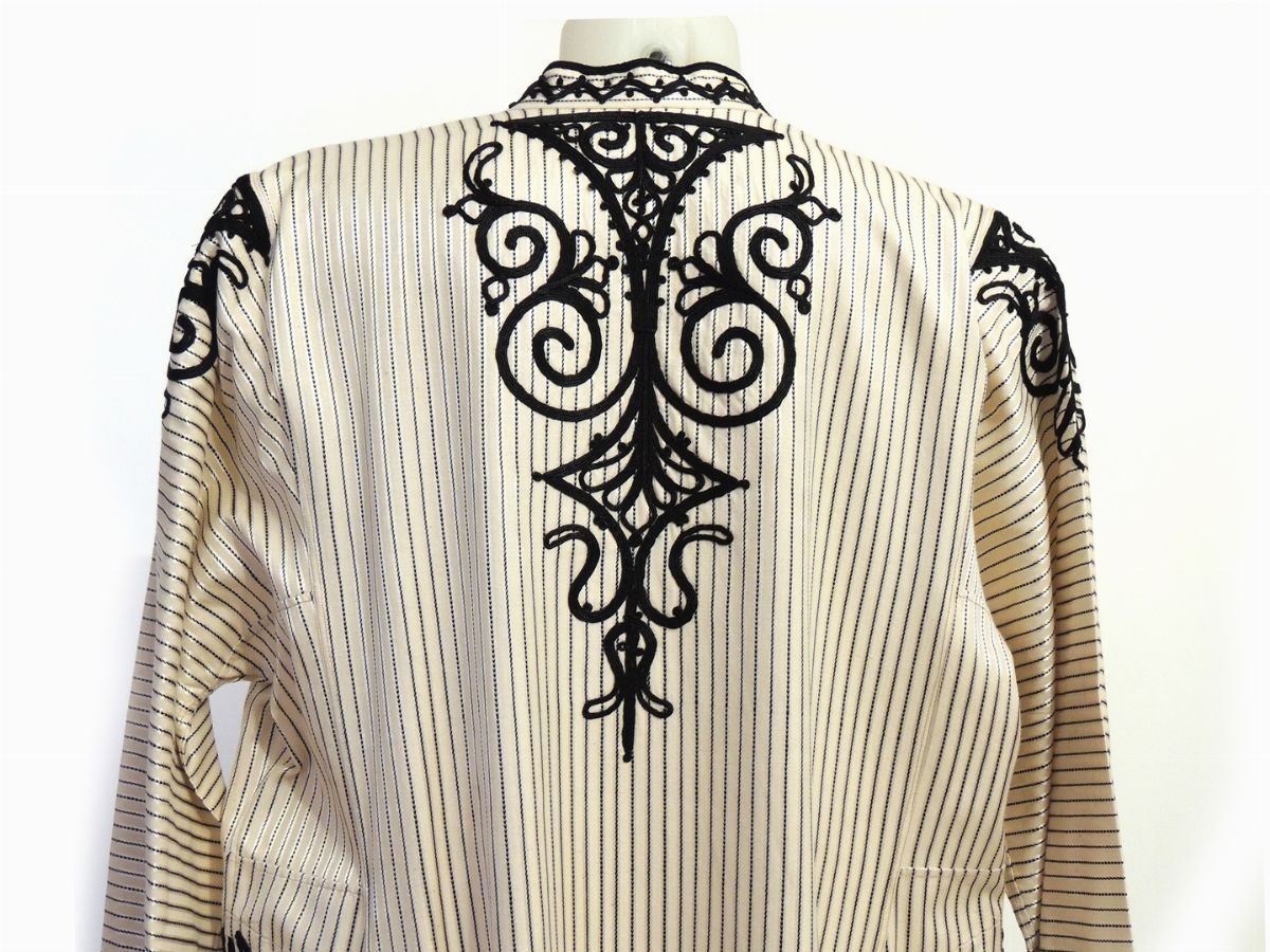 Caftano in Cotone Avorio