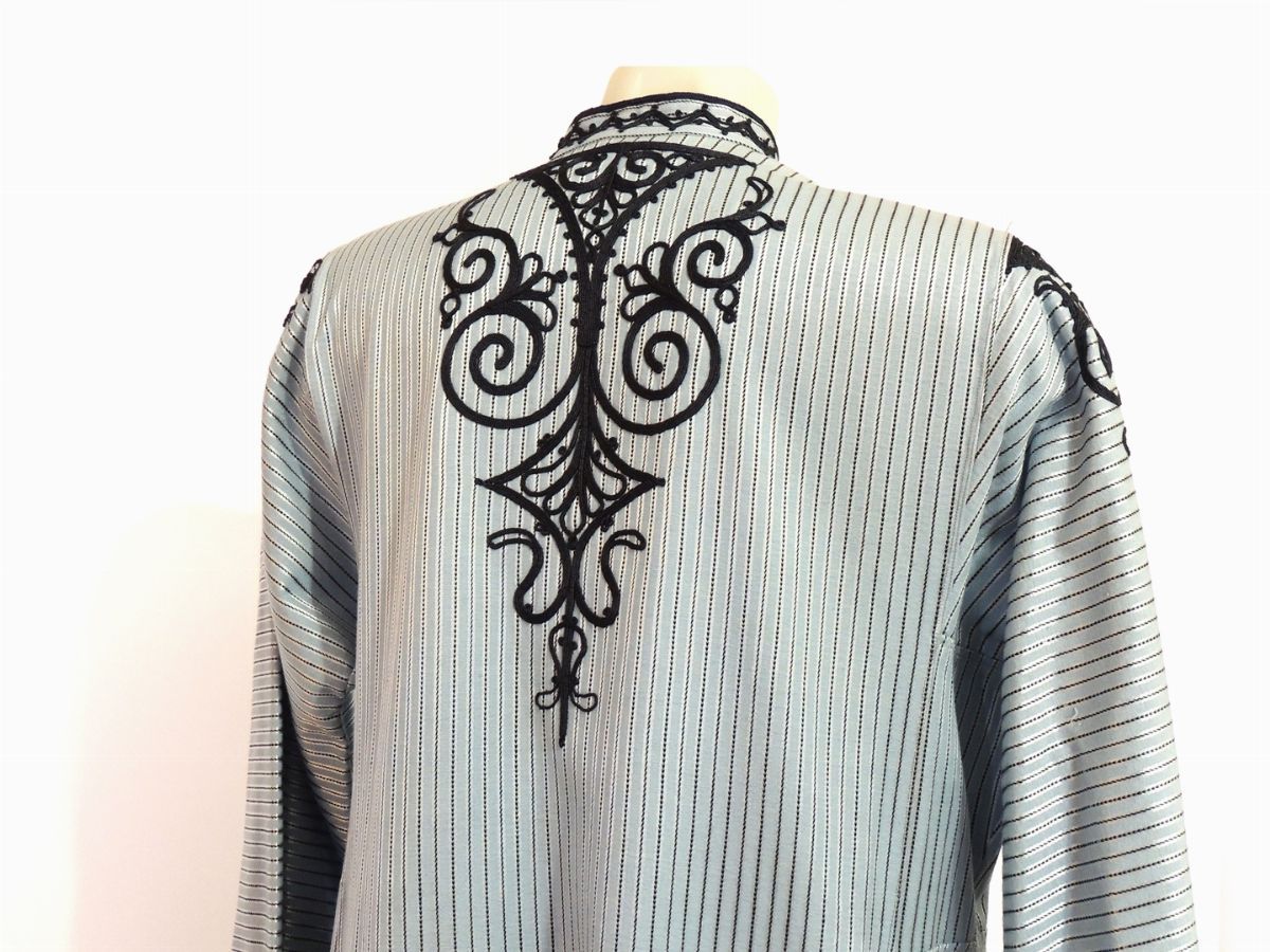 Caftano in Cotone Azzurro