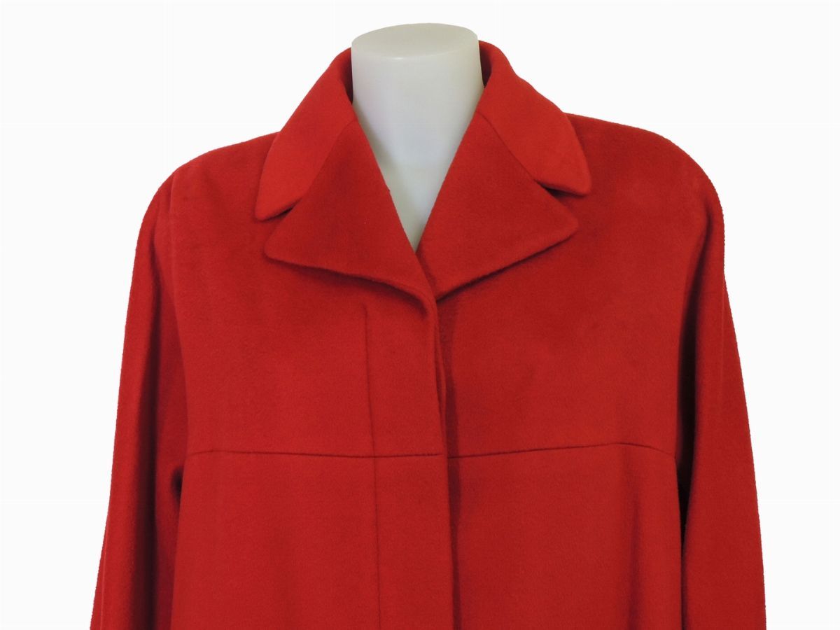 Cappotto in Cashmere Rosso, Hermès