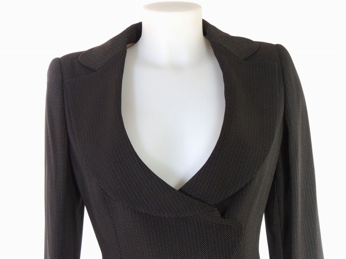 Completo in Lana Nera e Beige, Giorgio Armani