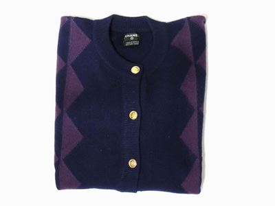 Twin Set in Cashmere Viola, Chanel