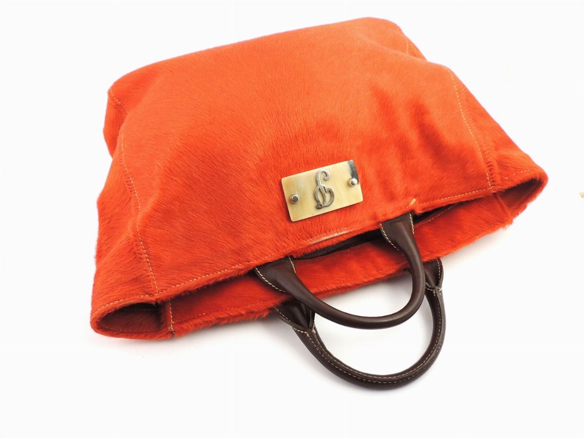 Borsa a Mano in Cavallino Arancione, Nicole De Rival