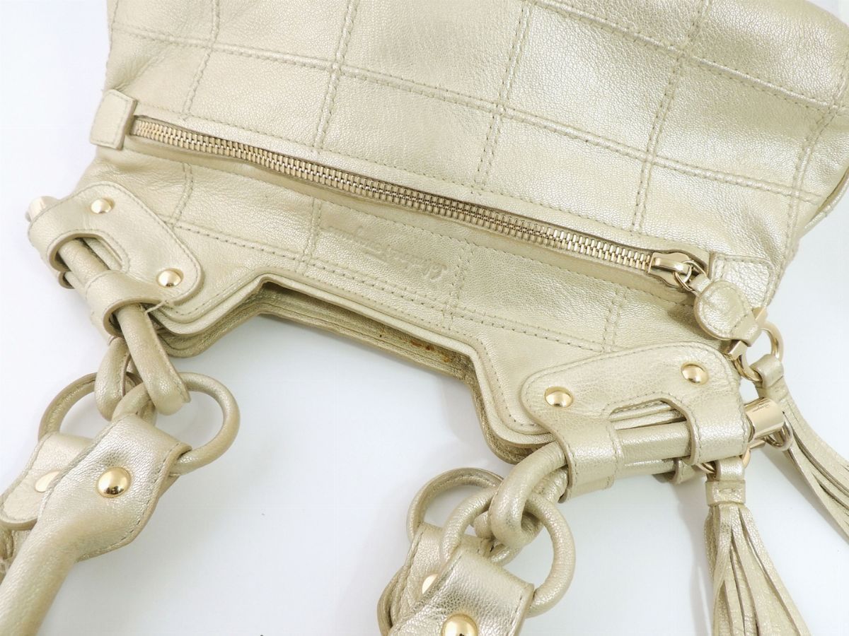 Borsa a Mano in Pelle Dorata, Salvatore Ferragamo