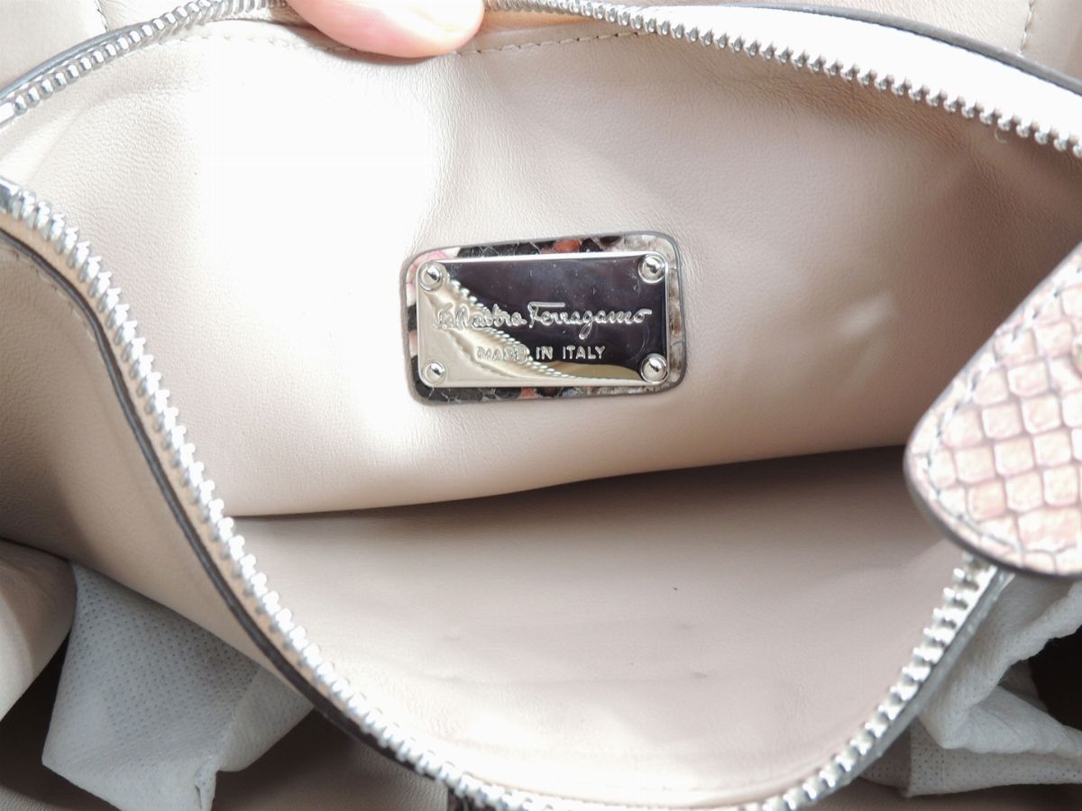 Borsa a Mano in Pitone, Salvatore Ferragamo