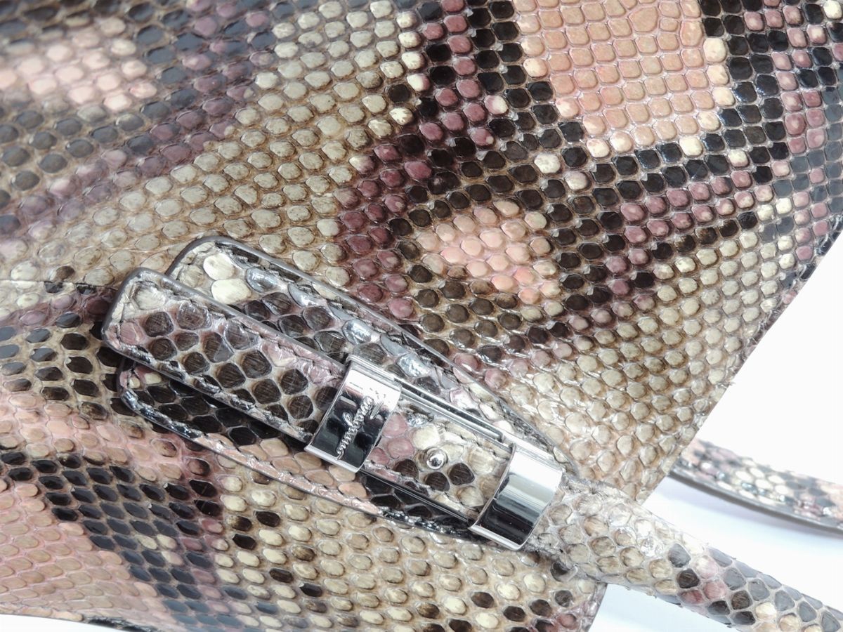 Borsa a Mano in Pitone, Salvatore Ferragamo