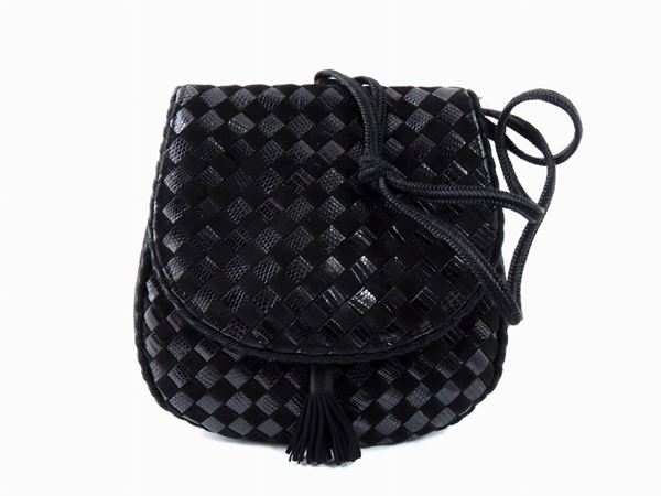 Black leather and suede bag, Bottega Veneta