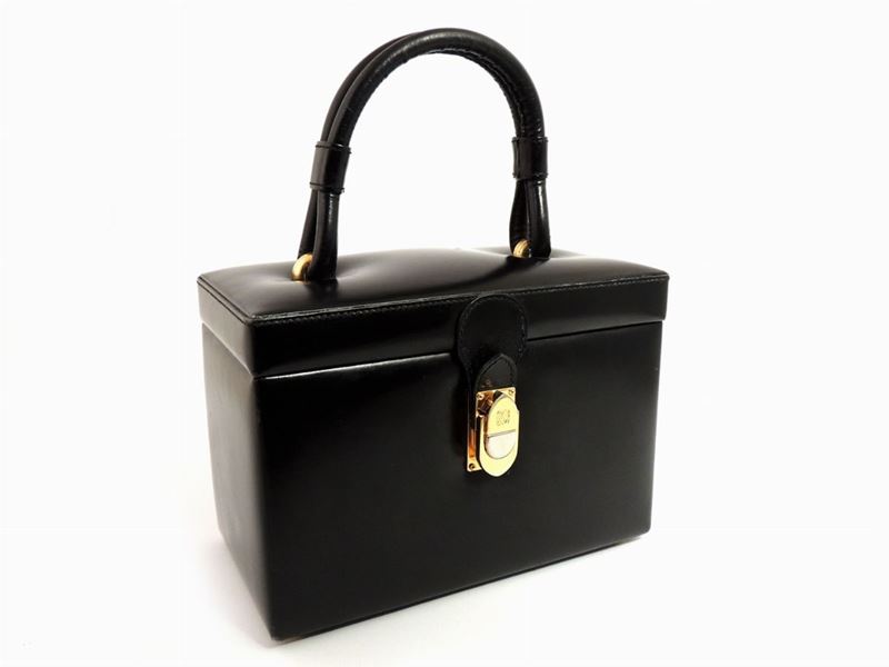 Bauletto in Pelle Nera, Loewe