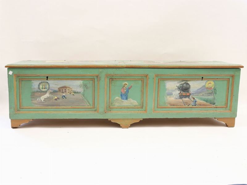 Cassapanca Ex Voto in Legno Tenero