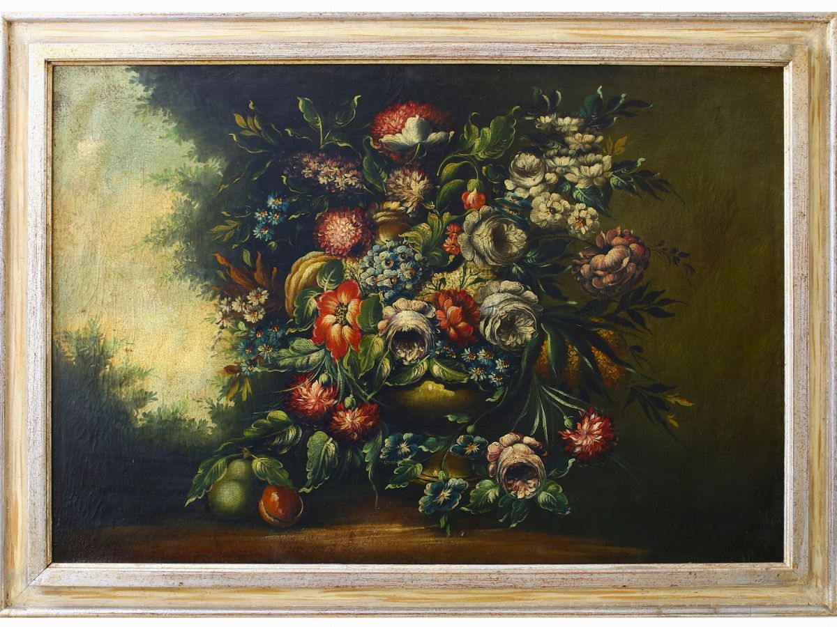 Nature Morte con Fiori in un Giardino