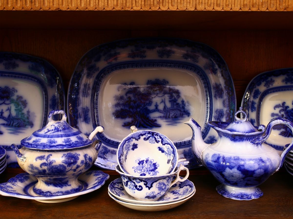 Servito di Piatti in Terraglia Wedgwood, Modello Chusan