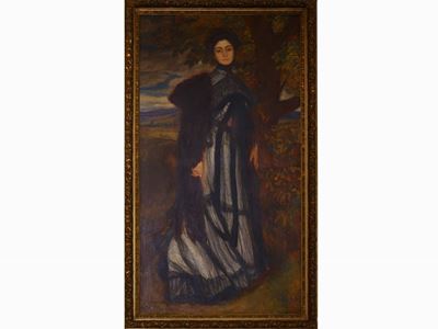 Ritratto di Dama in un Paesaggio