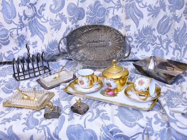 Lotto di accessori per la tavola  - Asta La casa fiorentina del soprano Marcella Tassi - Maison Bibelot - Casa d'Aste Firenze - Milano