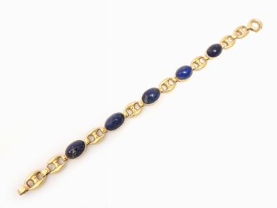 Bracciale in Oro Giallo e Lapislazzuli